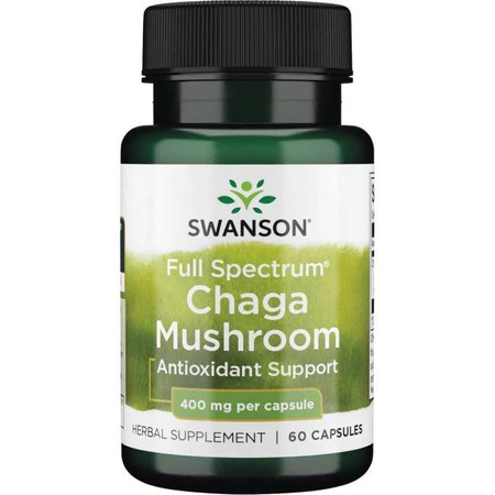 Full Spectrum Chaga Mushroom 60 kaps - suplement diety