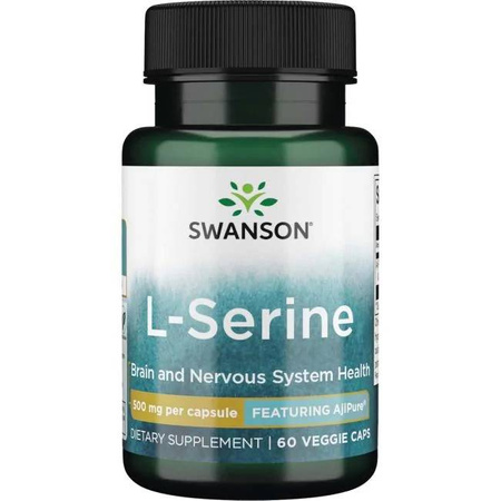 AjiPure L-seryna 500mg 60kaps - suplement diety