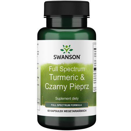Full Spectrum Turmeric & Czarny pieprz 60 kaps - suplement diety