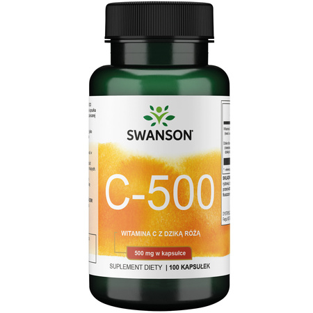 Witamina C500 + dzika róża 100 kaps - suplement diety