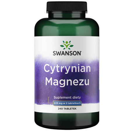 Cytrynian Magnezu 240tabl. - suplement diety