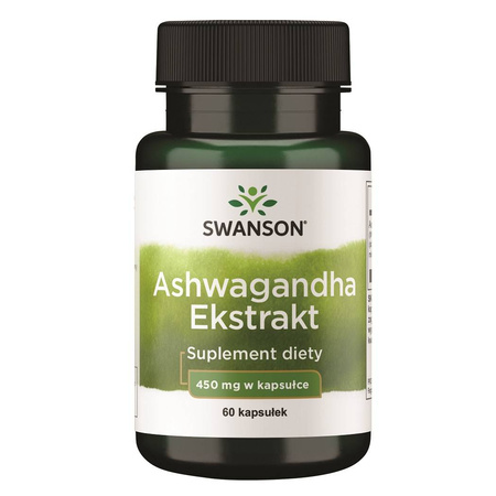 Ashwagandha ekstrakt 60 kaps - suplement diety