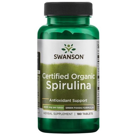 Spirulina certyfikowana 180 tab. - suplement diety