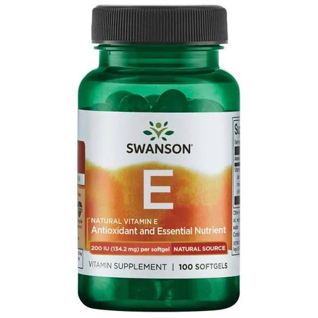Witamina E Naturalna 200IU 100kaps - suplement diety