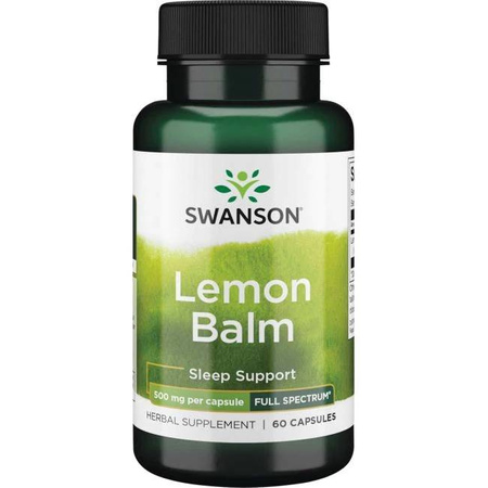 Full Spectrum Lemon Balm 500mg 60kaps - suplement diety