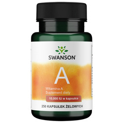 Witamina A 10.000IU 250sgels - suplement diety