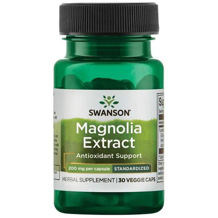 Magnolia lekarska ekstrakt 200mg 30vkaps - suplement diety