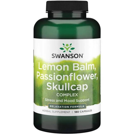 Lemon Balm, Passionflower & Skullcap complex - suplement diety