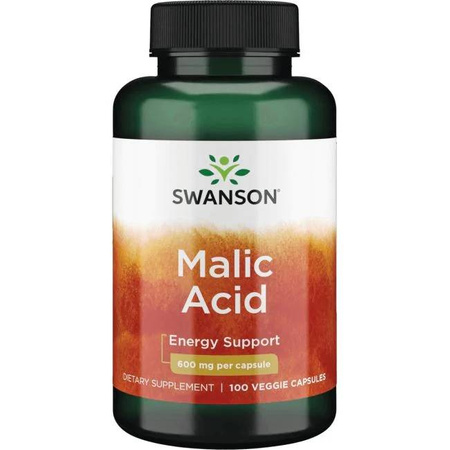 Kwas jabłkowy 600mg 100kaps - suplement diety