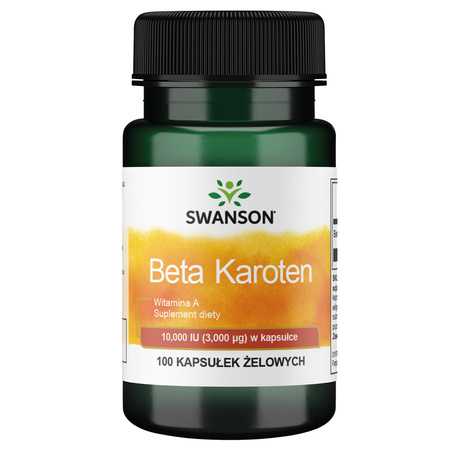 Beta Karoten 10.000IU 100 kapsułek - suplement diety