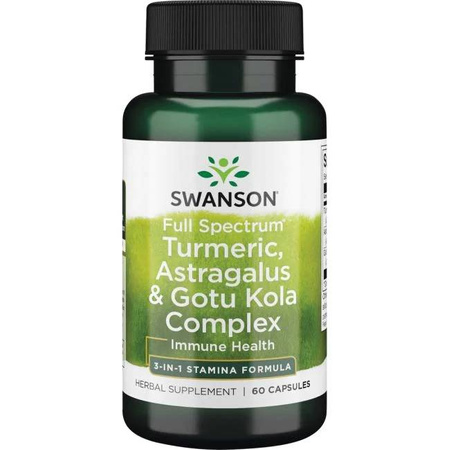 Full Spectrum Turmeric Astragalus Gotu Kola 60k - suplement diety
