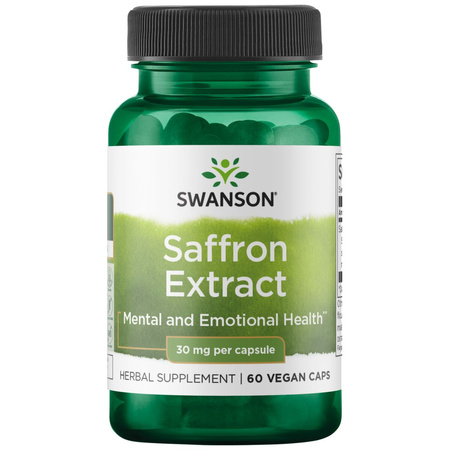 Saffron Extract 30mg 60 vege caps - suplement diety