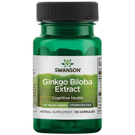 Ginkgo Biloba ekstrakt 60mg 30 kaps - suplement diety