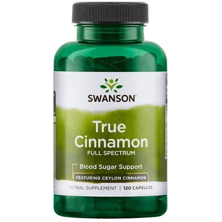 Full Spectrum True Cinnamon (Cejloński) 300mg 120kaps - suplement diety