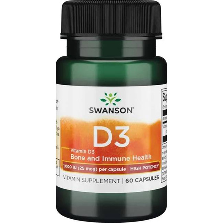 Witamina D-3 1000IU 60kaps - suplement diety