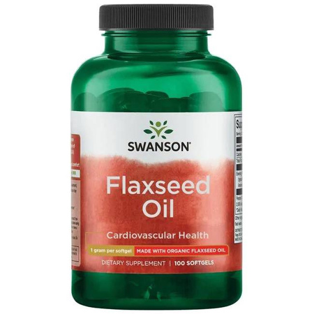 Flaxseed Oil 1000mg 100kaps żel- suplement diety