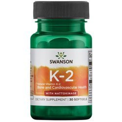 Witamina K-2 & Nattokinaza 30 kaps żel- suplementy diety