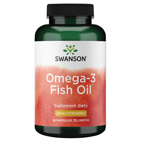 Omega-3 smak cytrynowy 60kaps żel - suplement diety