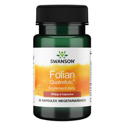 Folian Quatrefolic 400mcg 30kaps - suplement diety